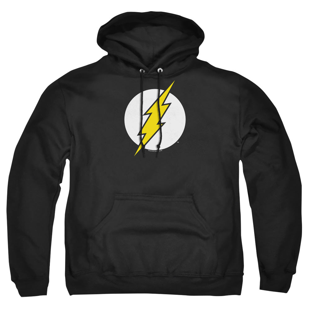 DC FLASH/FLASH LOGO - ADULT PULLOVER HOODIE - BLACK