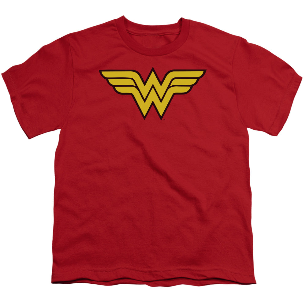 DC/WONDER WOMAN LOGO - S/S YOUTH 18/1 - RED
