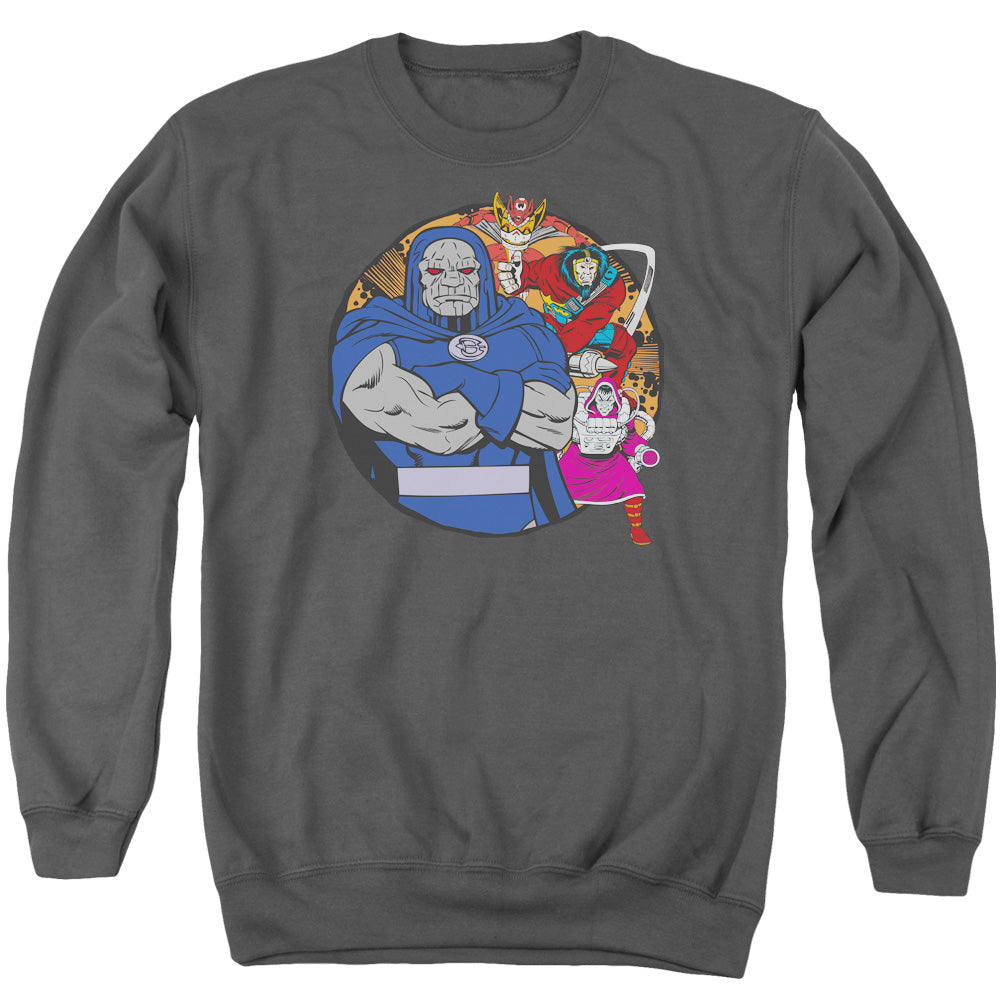 DC/APOKOLIPS REPRESENT - ADULT CREWNECK SWEATSHIRT - CHARCOAL