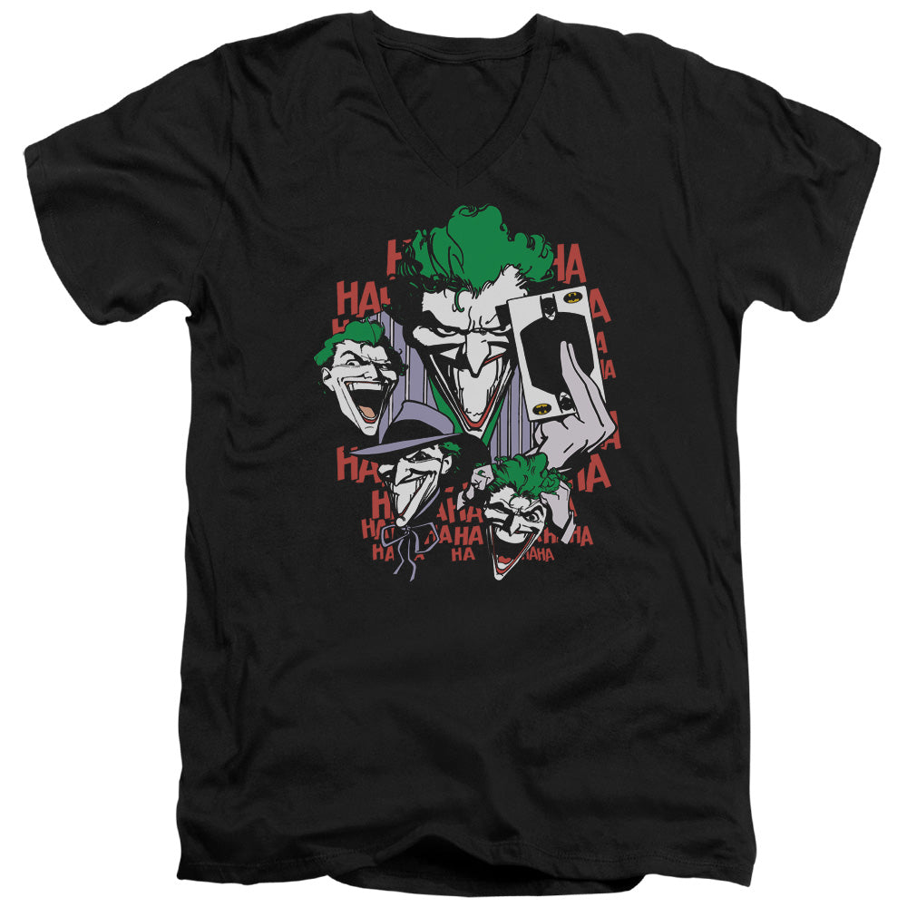 DC/FOUR OF A KIND - S/S ADULT V-NECK 30/1 - BLACK