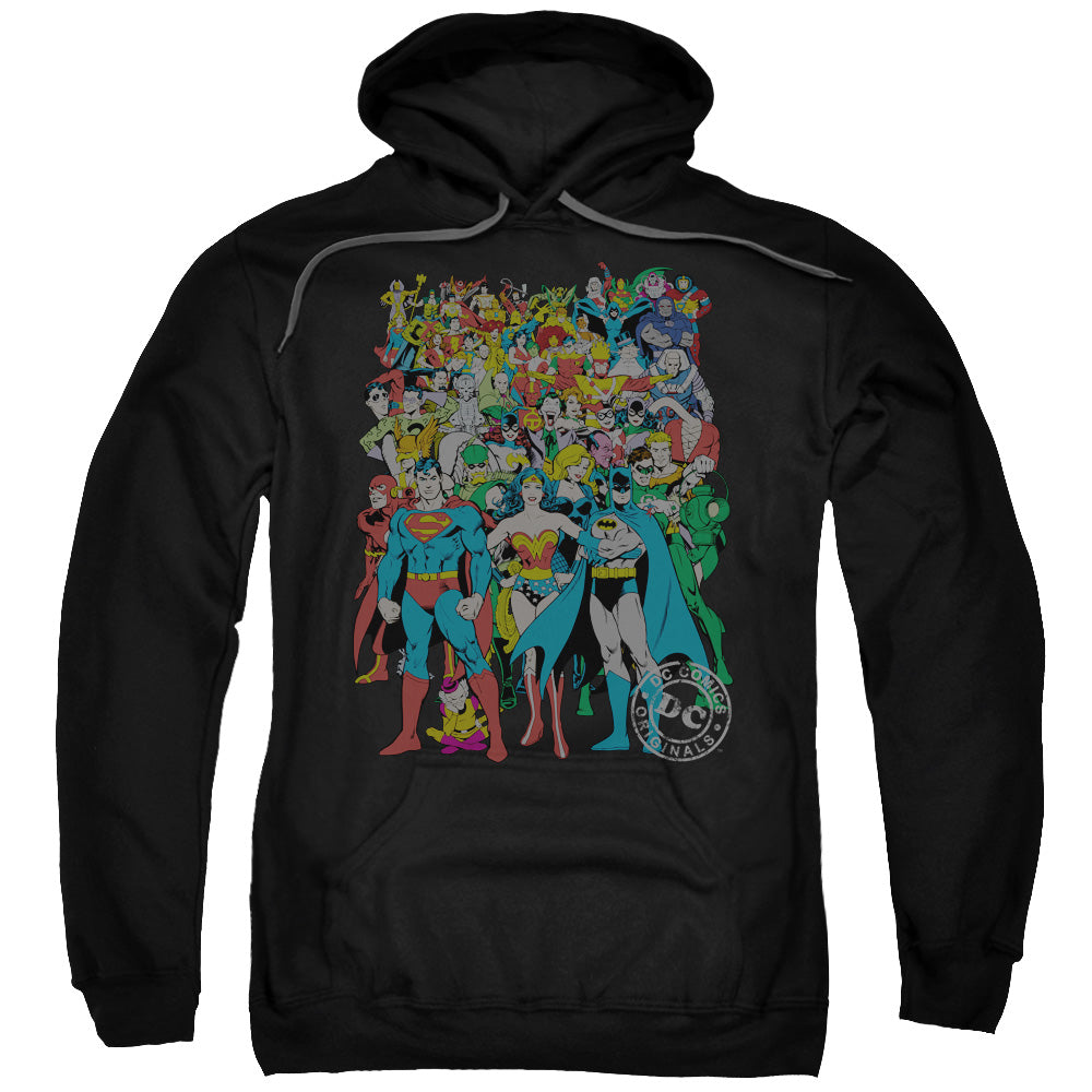 DC/ORIGINAL UNIVERSE - ADULT PULLOVER HOODIE - BLACK