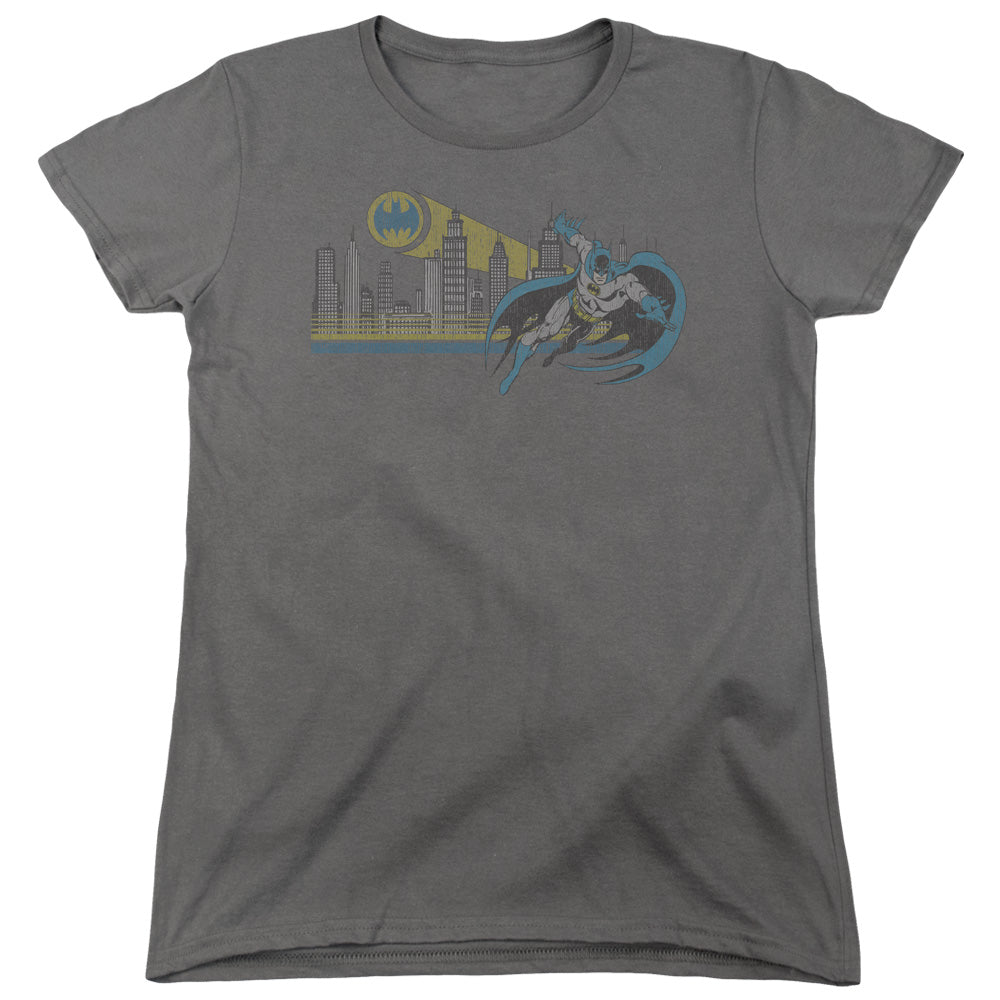 DC/GOTHAM RETRO - S/S WOMENS TEE - CHARCOAL