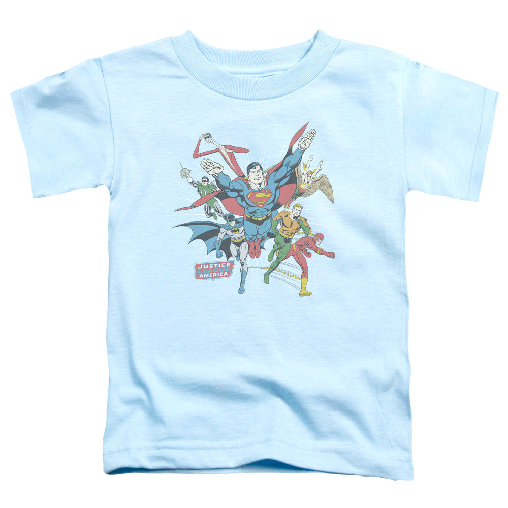 DC/LEAD THE CHARGE - S/S TODDLER TEE - LIGHT BLUE