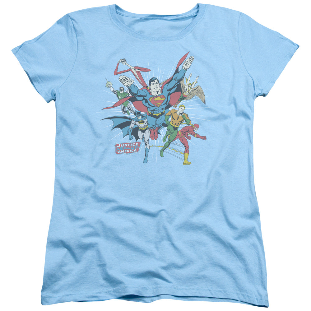 DC/LEAD THE CHARGE - S/S WOMENS TEE - LIGHT BLUE