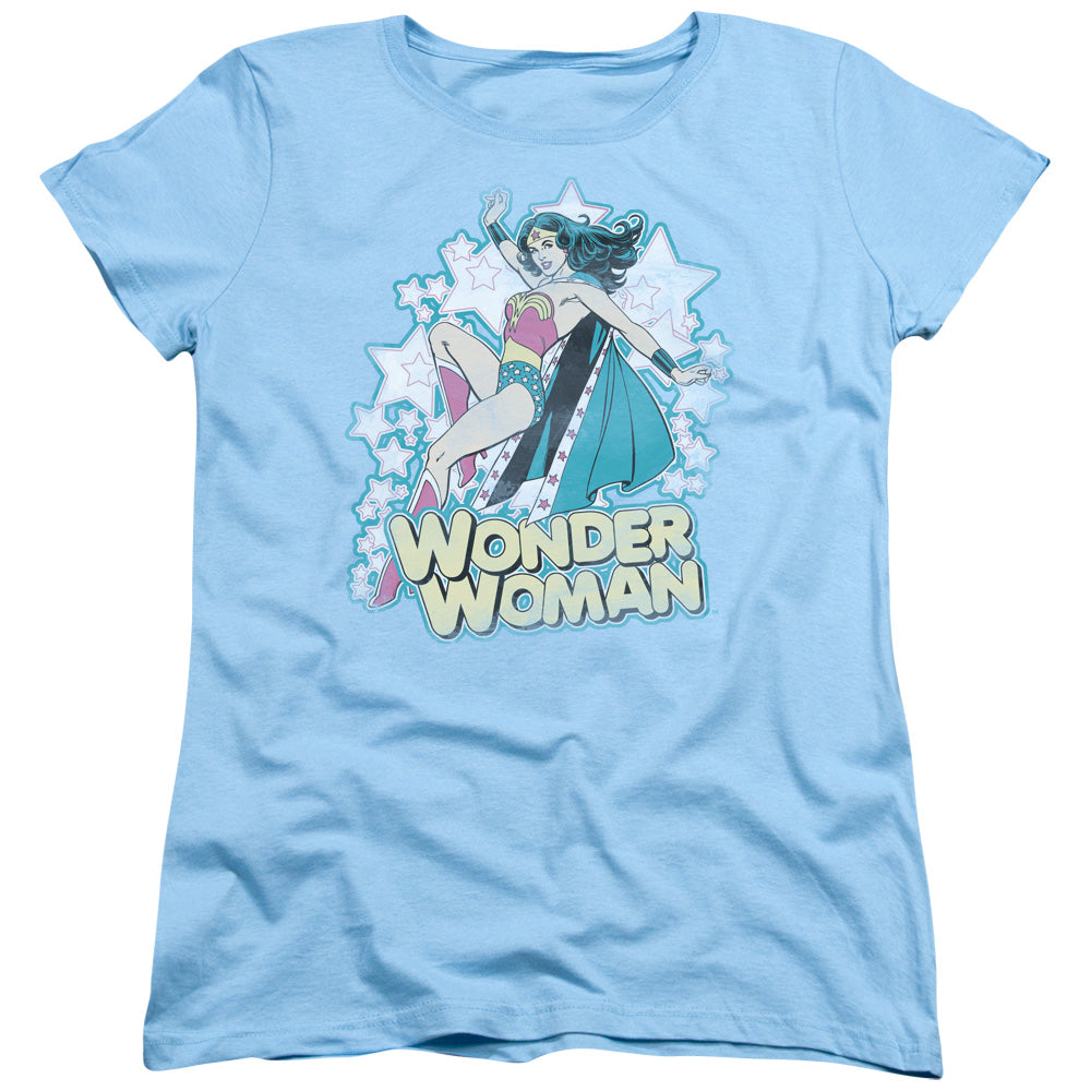 DC/IM WONDER WOMAN - S/S WOMENS TEE - LIGHT BLUE