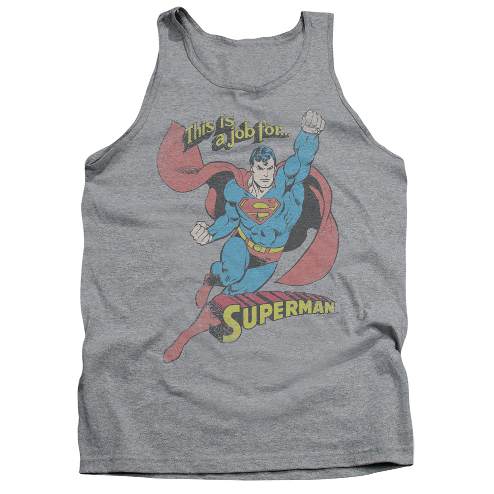DC/ON THE JOB - ADULT TANK - ATHLETIC HEATHER