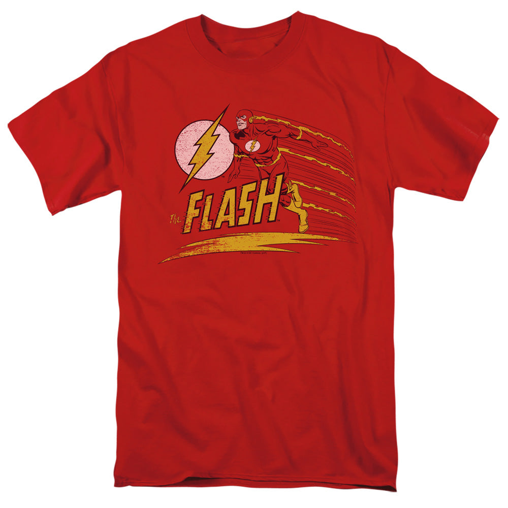 DC FLASH/LIKE LIGHTNING - S/S ADULT 18/1 - RED