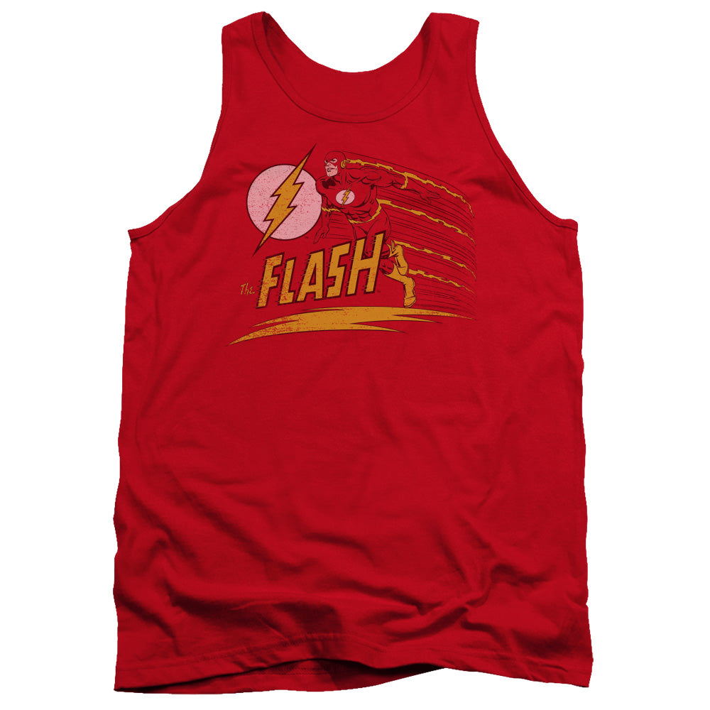 DC FLASH/LIKE LIGHTNING - ADULT TANK - RED