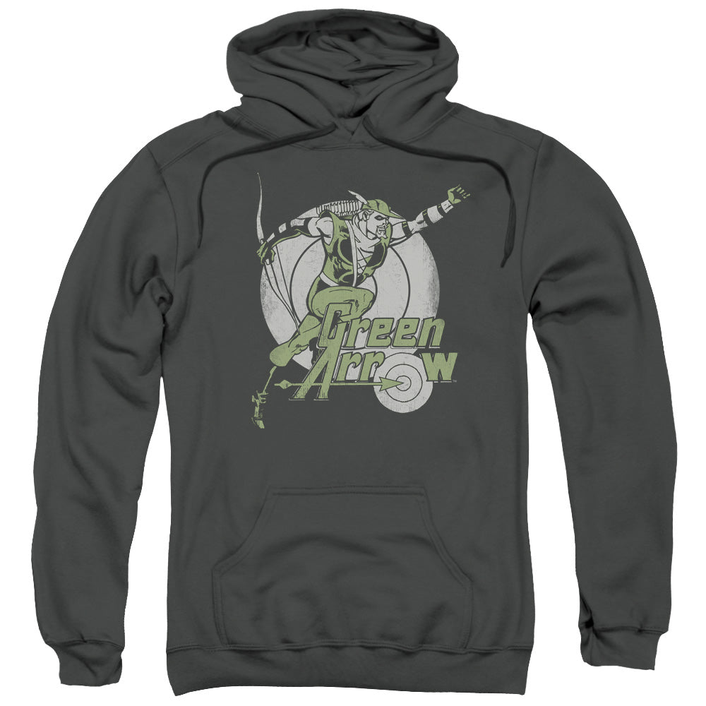 DC/RIGHT ON TARGET - ADULT PULLOVER HOODIE - CHARCOAL