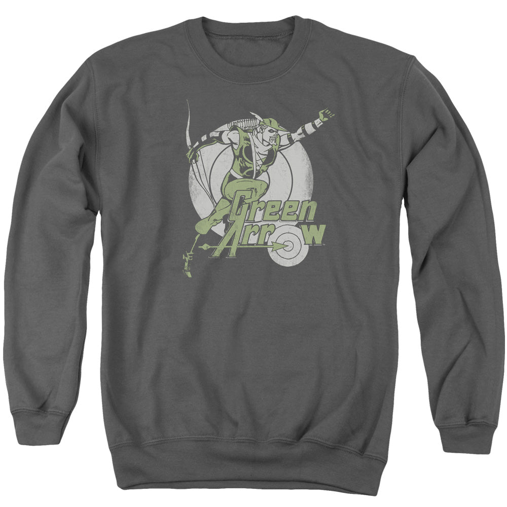 DC/RIGHT ON TARGET - ADULT CREWNECK SWEATSHIRT - CHARCOAL