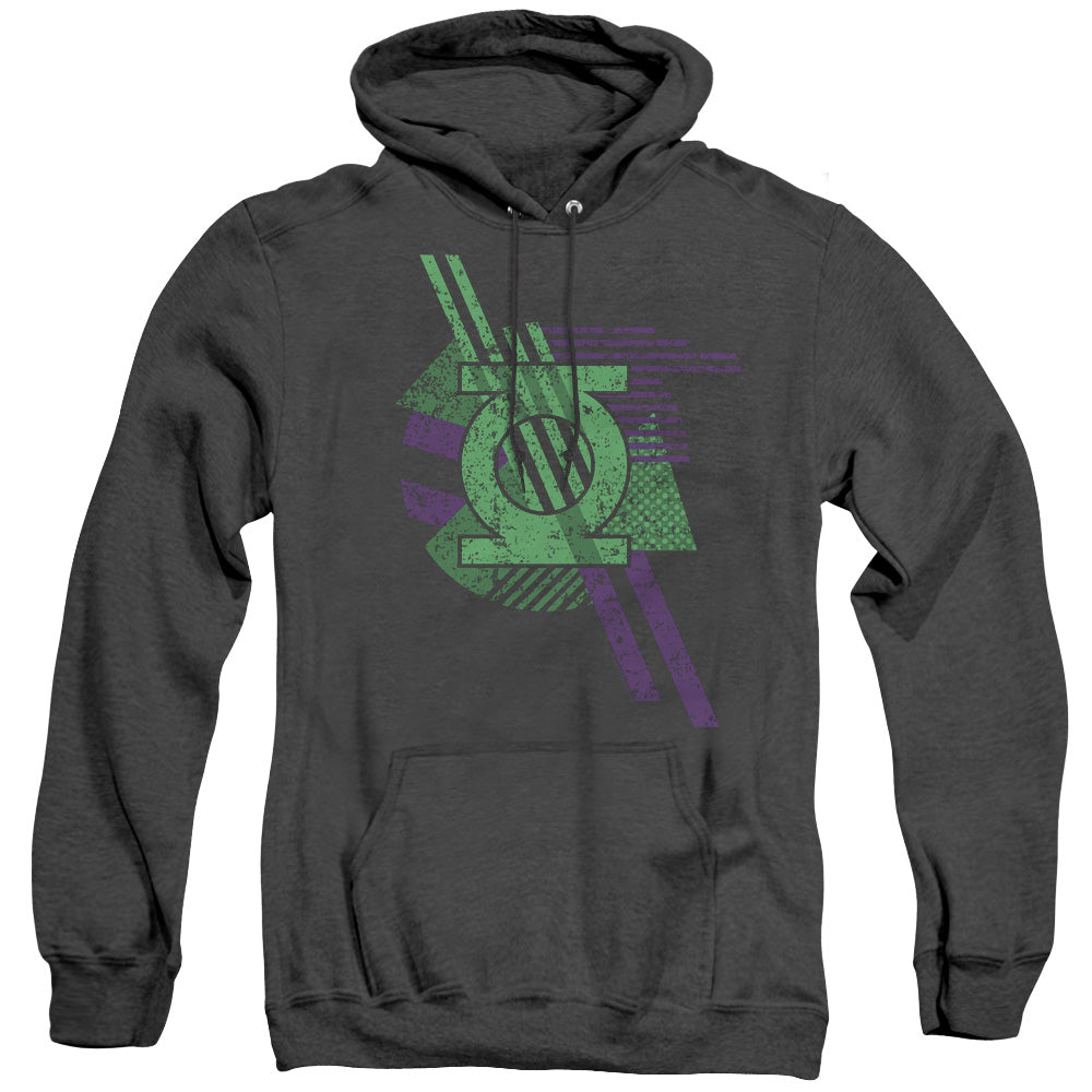 DCO/LANTERN SHAPES - ADULT HEATHER HOODIE - BLACK