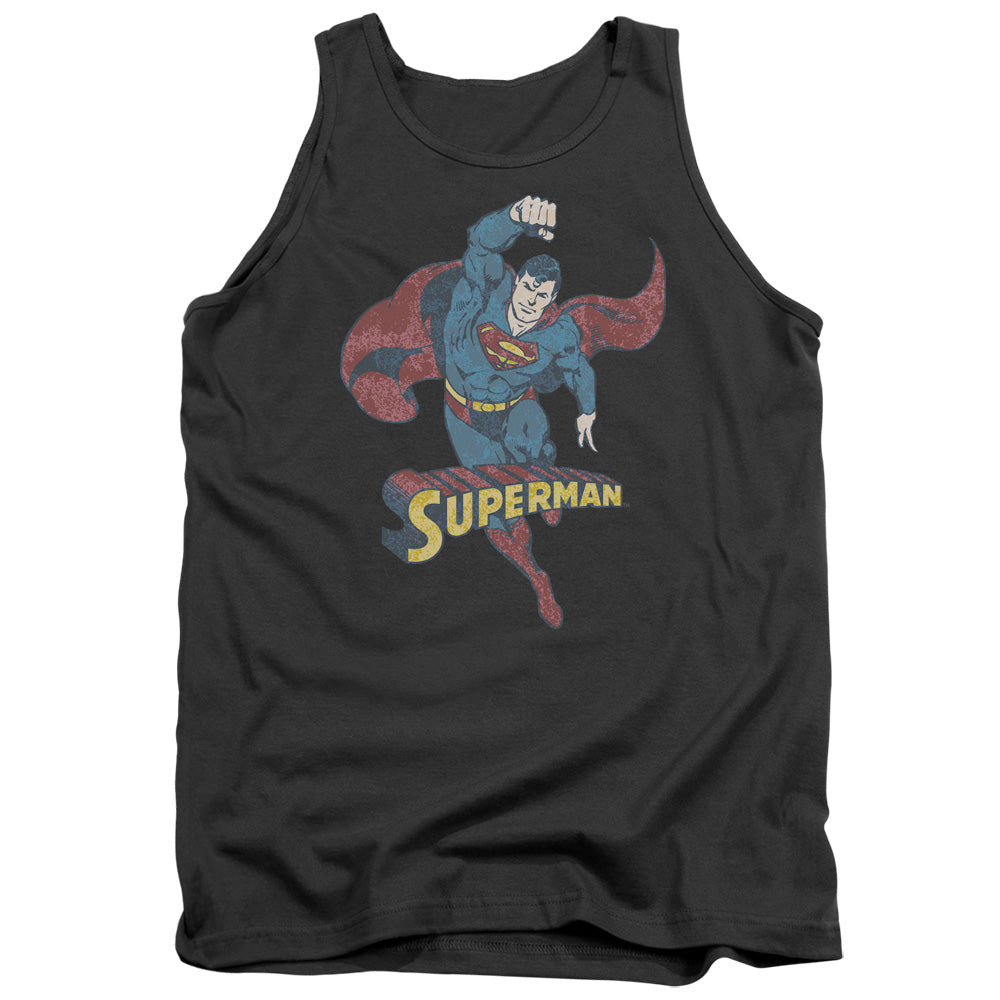 DCO/DESATURATED SUPERMAN - ADULT TANK - CHARCOAL