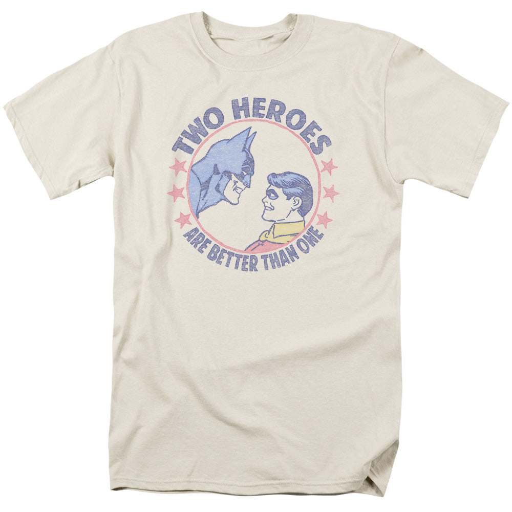 DC/TWO HEROES - S/S ADULT 18/1 - CREAM