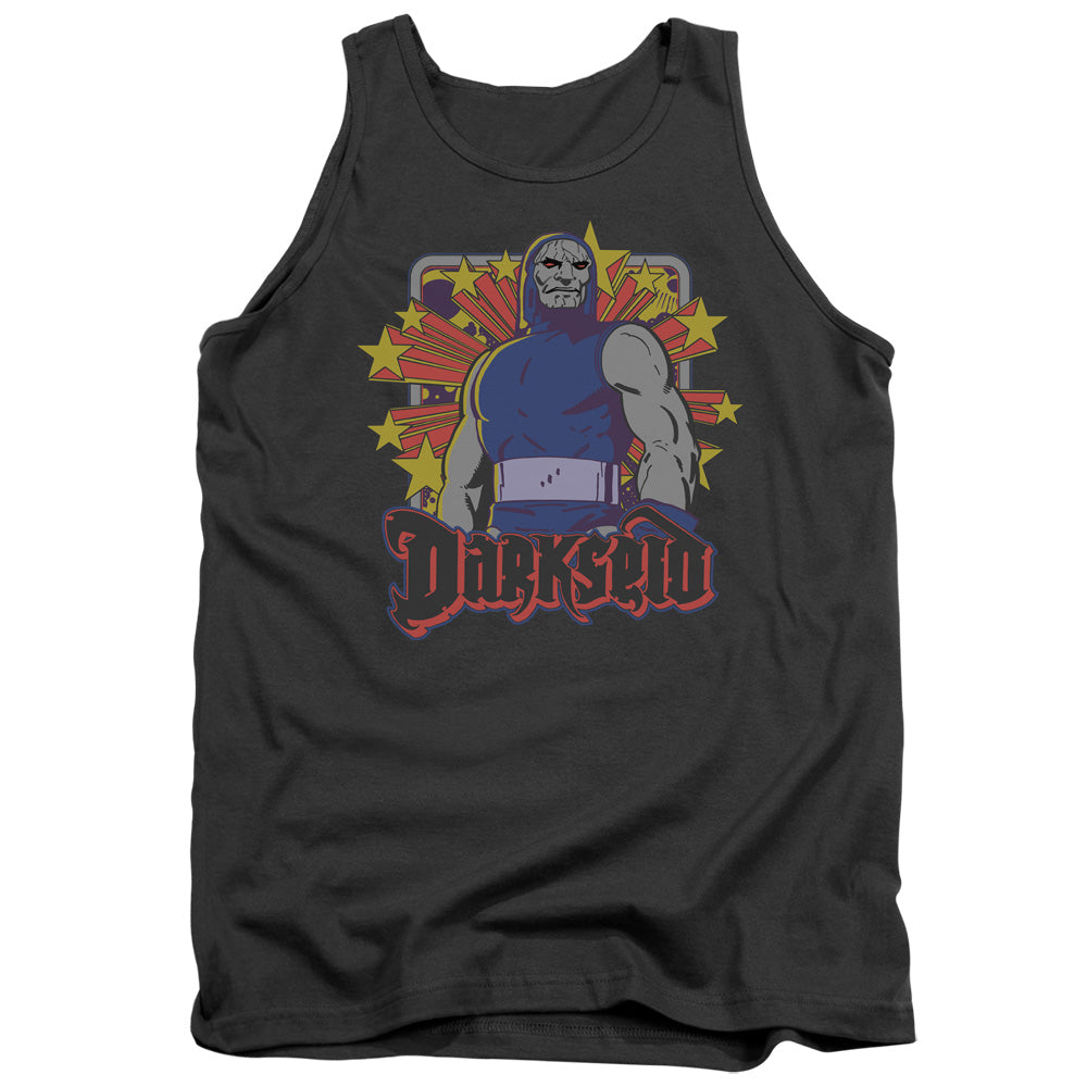 DC/DARKSEID STARS - ADULT TANK - CHARCOAL
