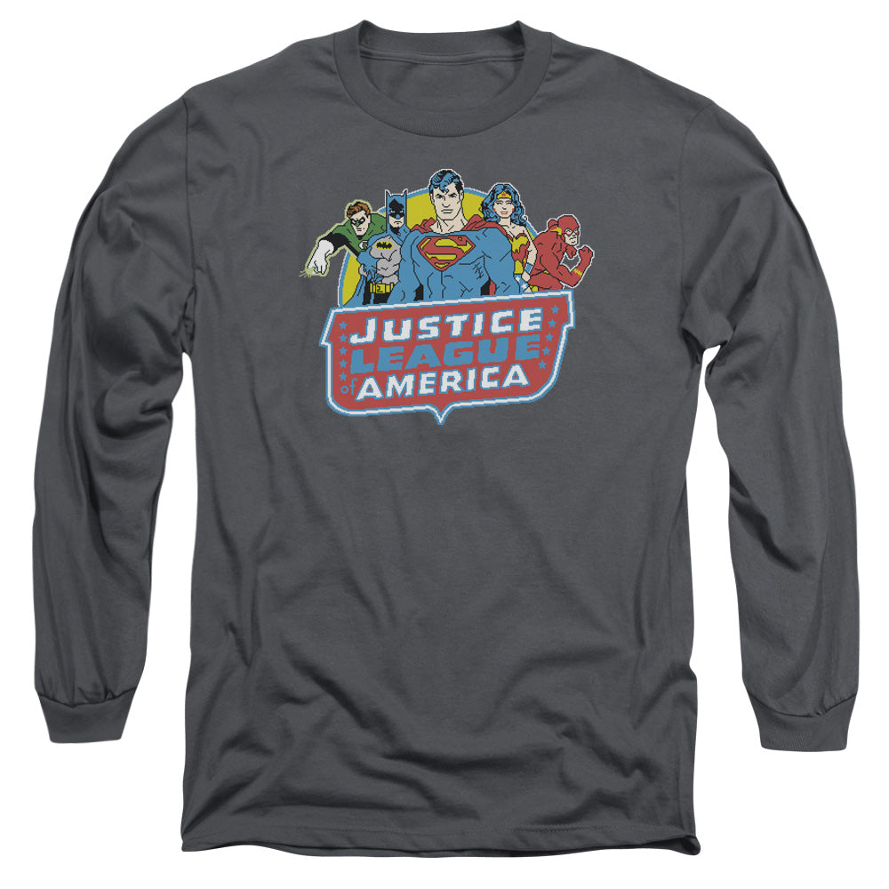 DC/8 BIT LEAGUE - L/S ADULT 18/1 - CHARCOAL