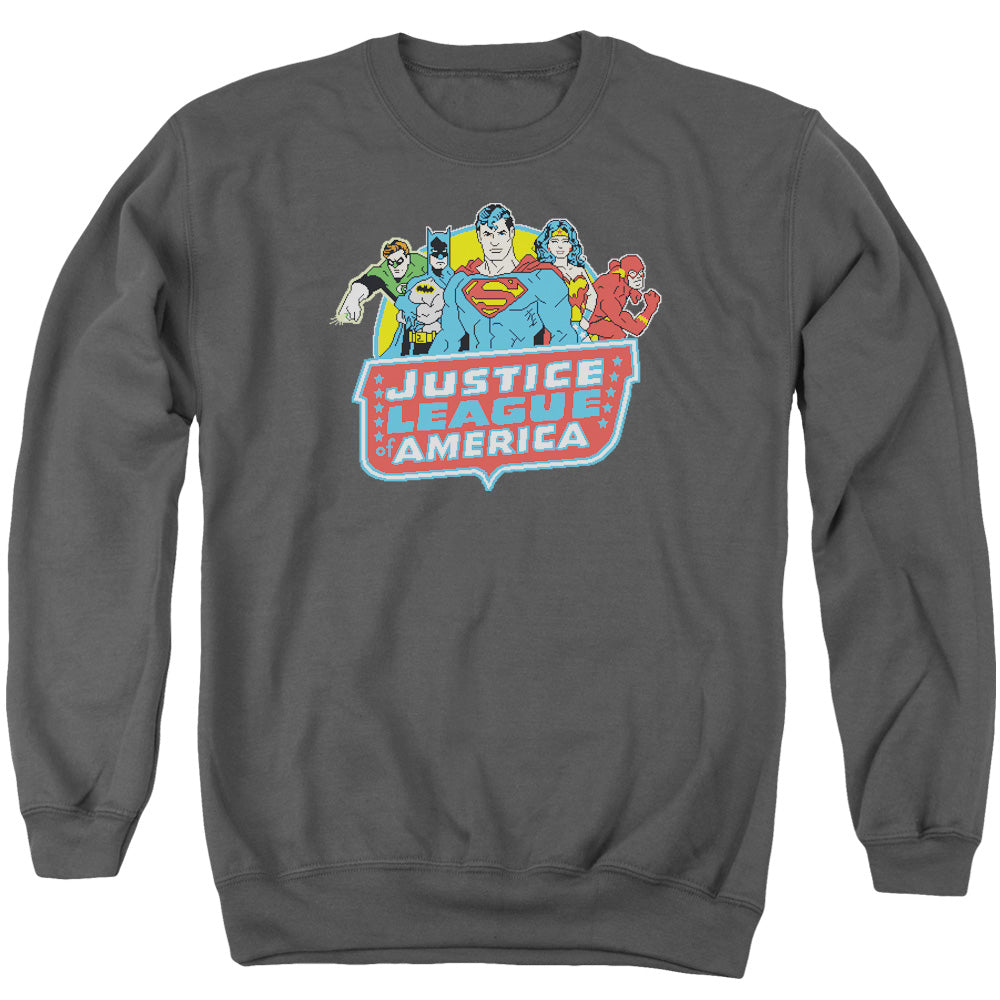DC/8 BIT LEAGUE - ADULT CREWNECK SWEATSHIRT - CHARCOAL