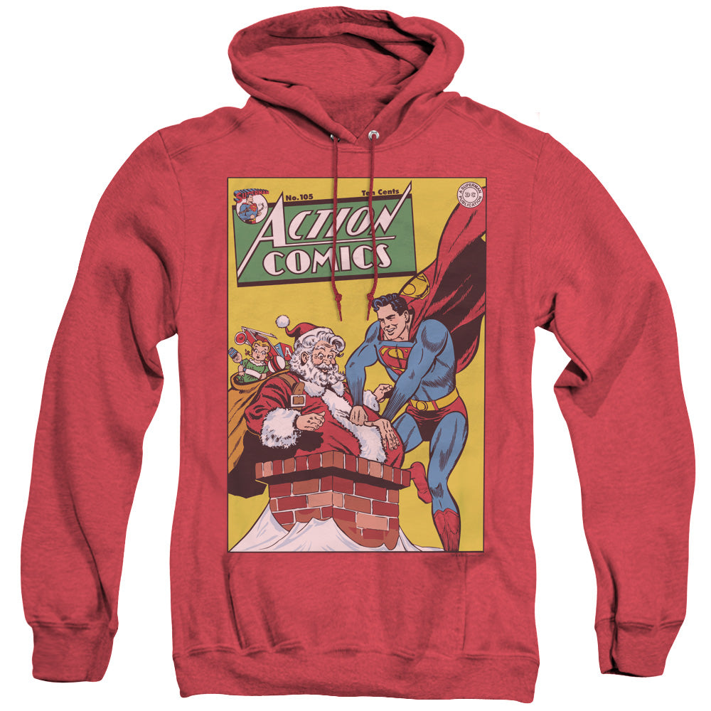 DC/COVER NO. 105 - ADULT HEATHER HOODIE - RED