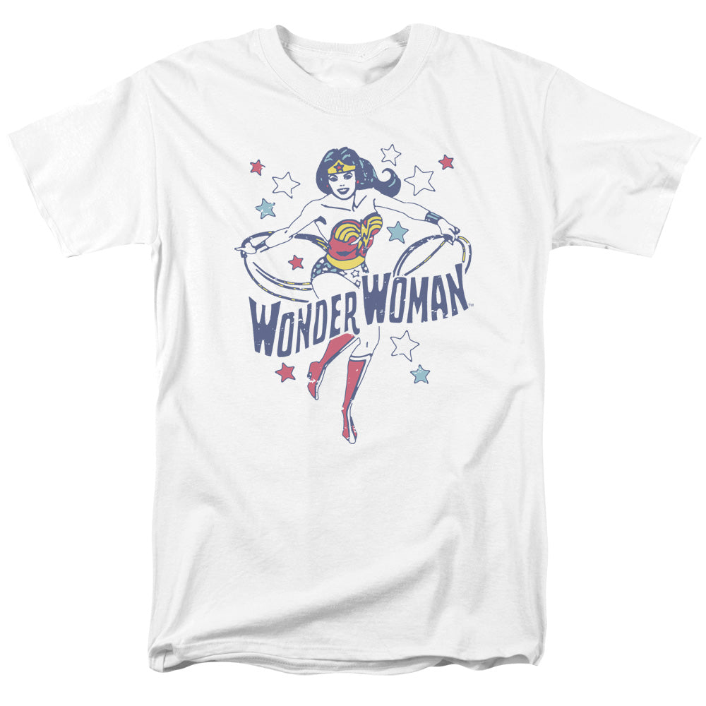 DC/WONDER STARS - S/S ADULT 18/1  -  WHITE