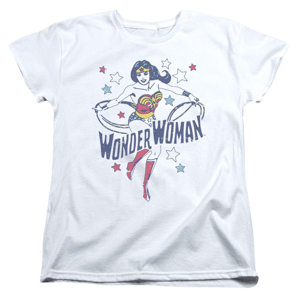 DC/WONDER STARS - S/S WOMENS TEE - WHITE