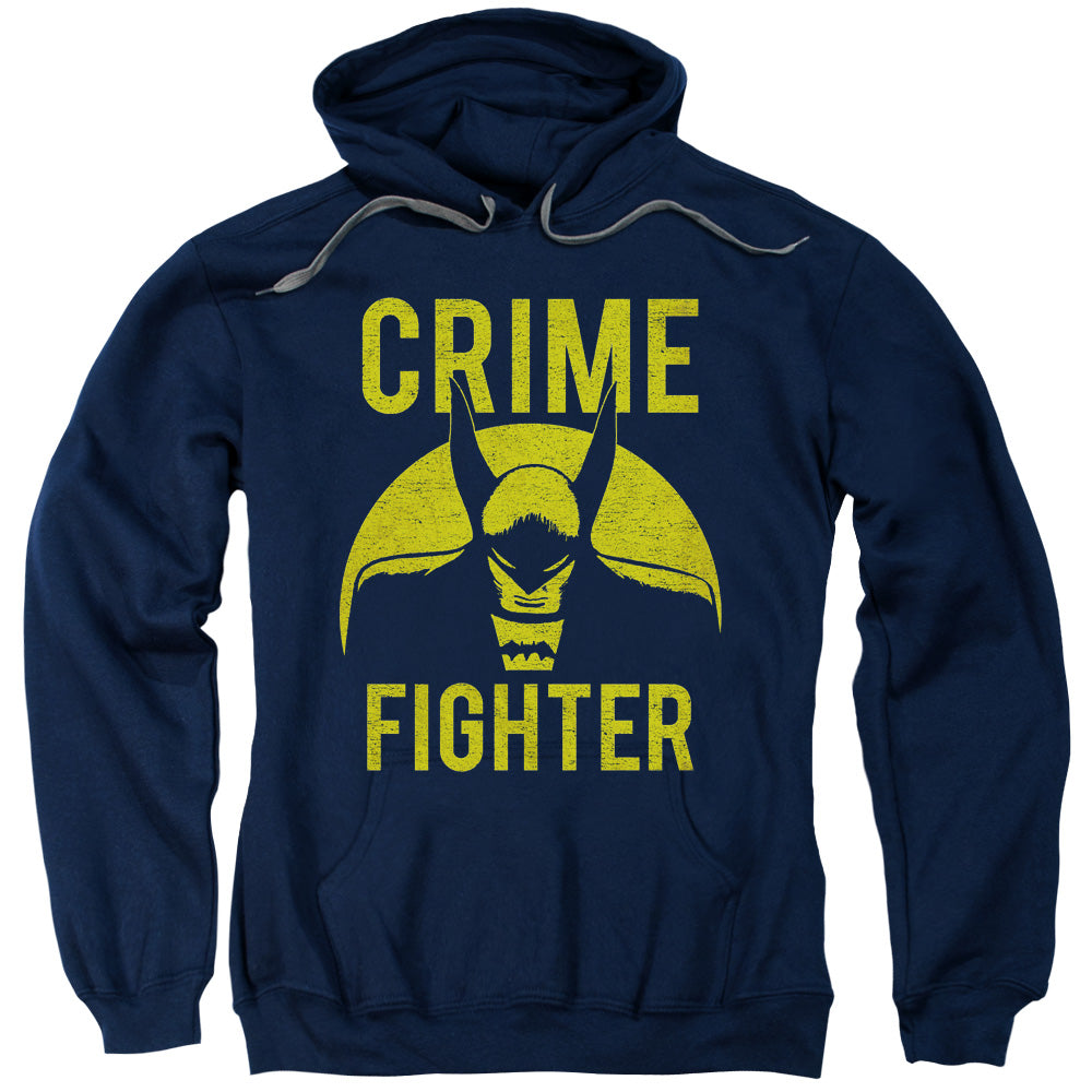 DC/FIGHT CRIME - ADULT PULLOVER HOODIE - NAVY