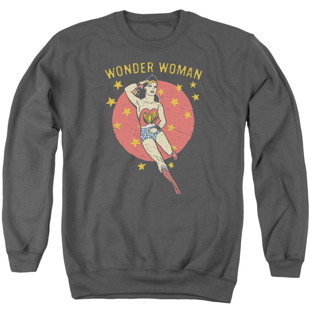 DC/WONDER CIRCLE - ADULT CREWNECK SWEATSHIRT - CHARCOAL