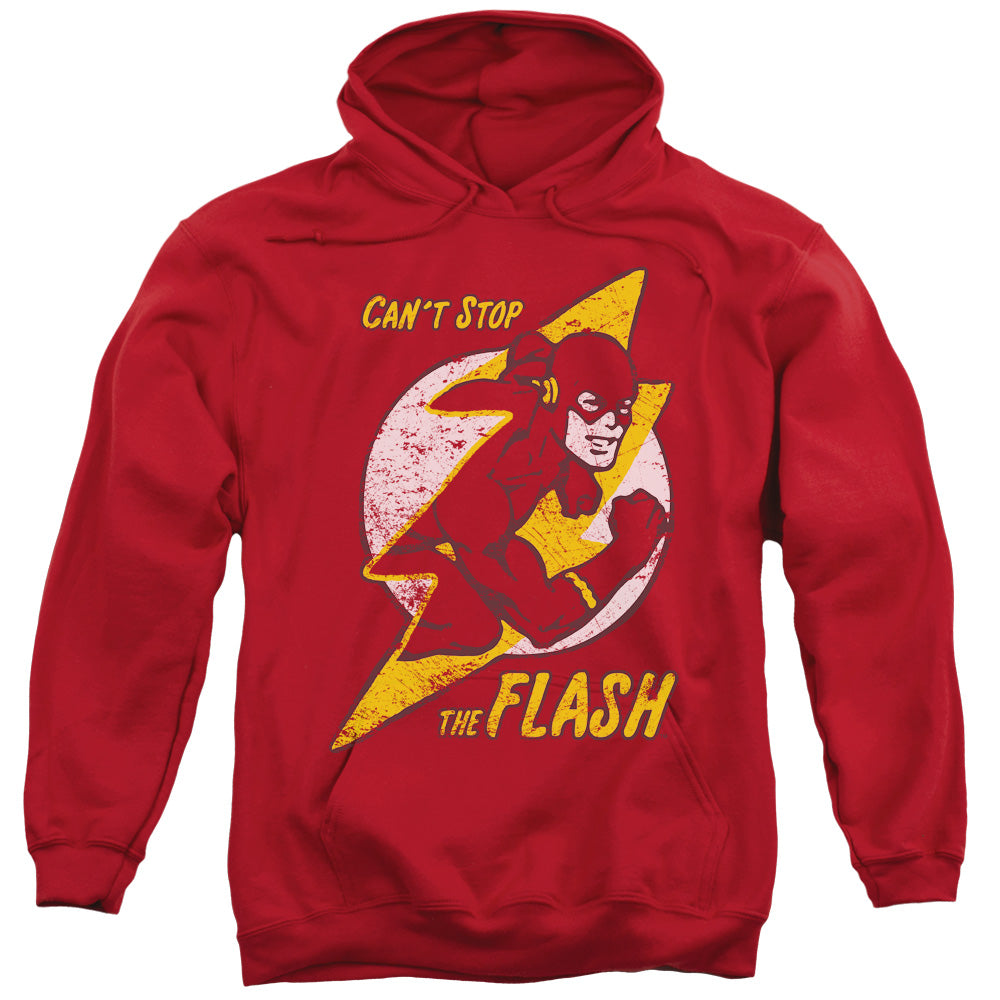 DC FLASH/FLASH BOLT - ADULT PULLOVER HOODIE - RED