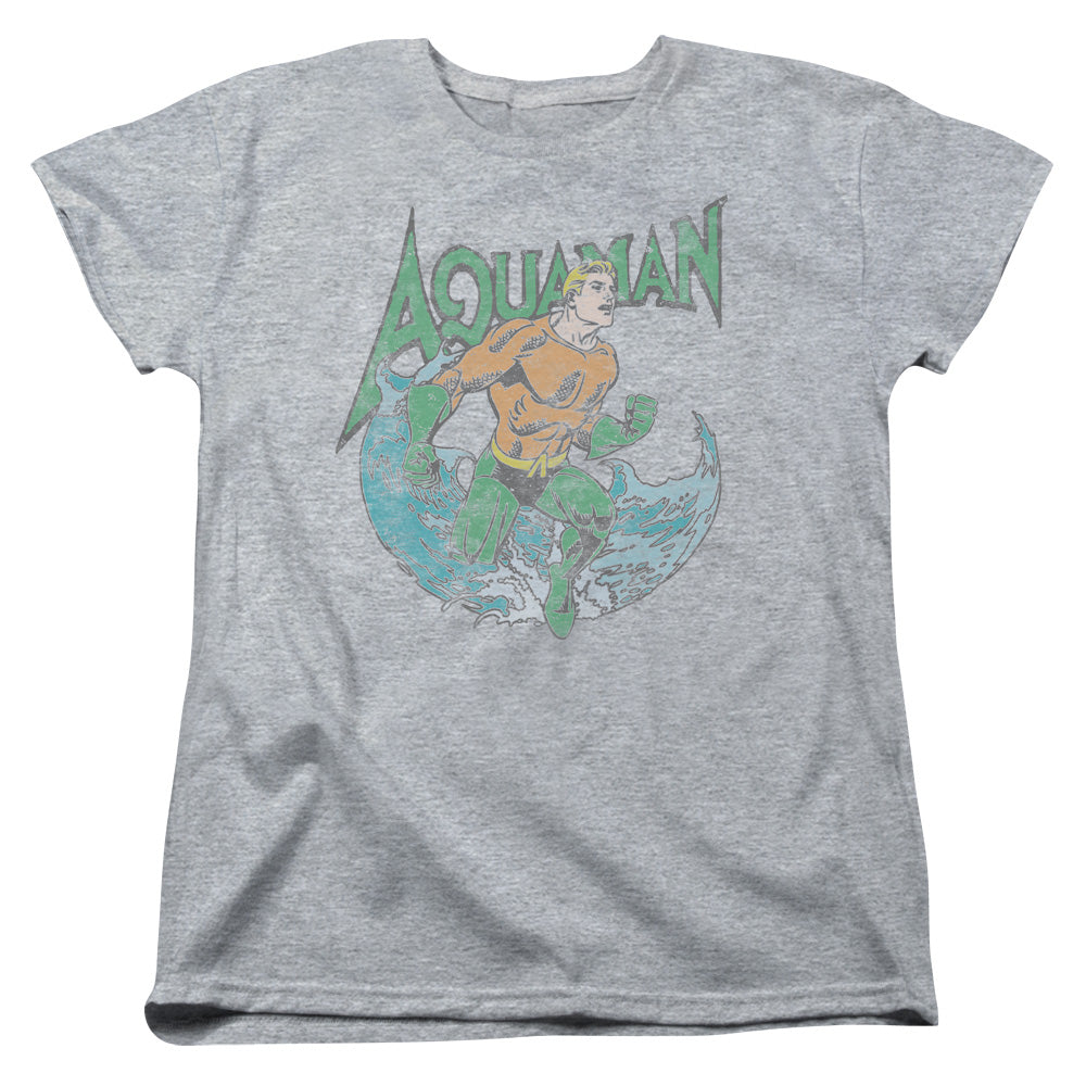 DC/AQUAMAN MARCO - S/S WOMENS TEE - ATHLETIC HEATHER