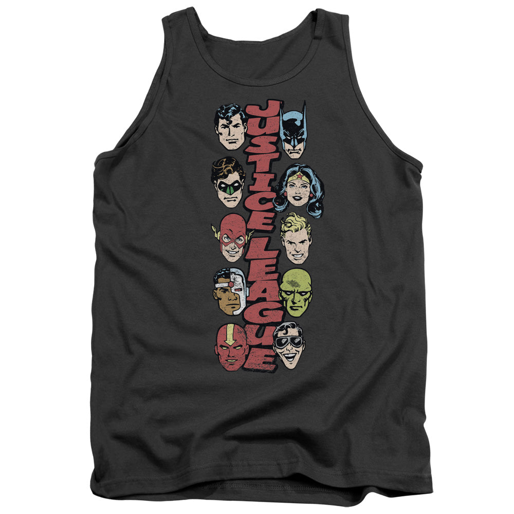 DC/STACKED JUSTICE - ADULT TANK - CHARCOAL