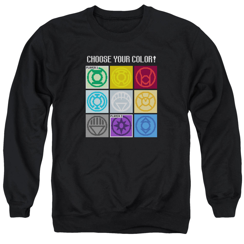 DC/CHOOSE YOUR COLOR - ADULT CREWNECK SWEATSHIRT - BLACK