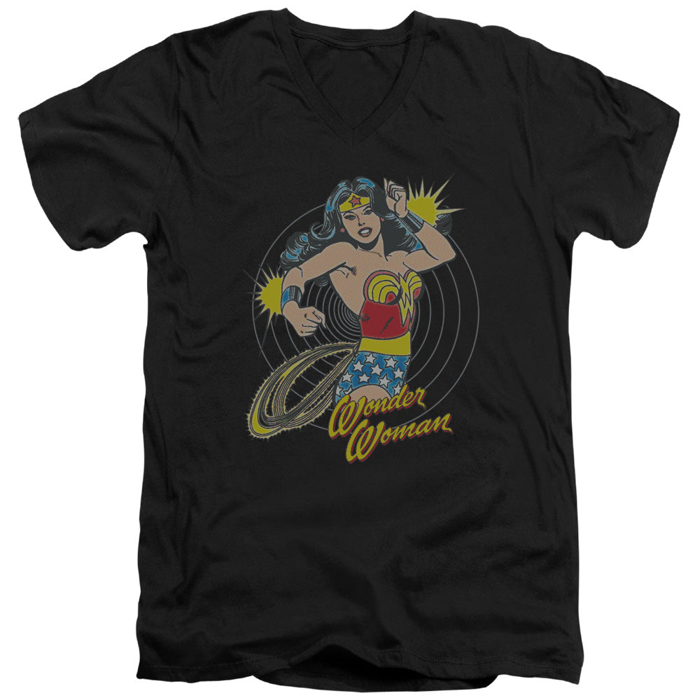 DC/SPINNING - S/S ADULT V-NECK 30/1 - BLACK