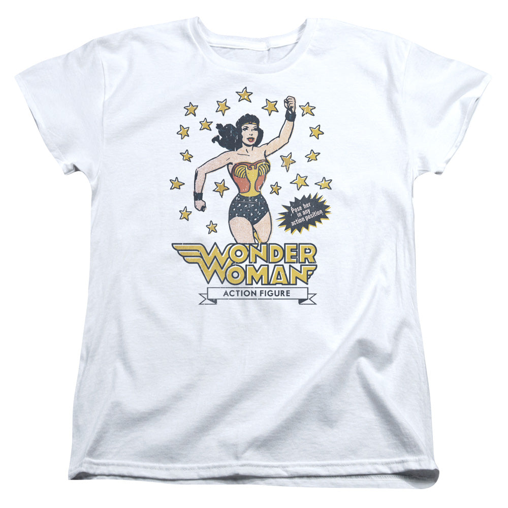 DC/ACTION FIGURE - S/S WOMENS TEE - WHITE