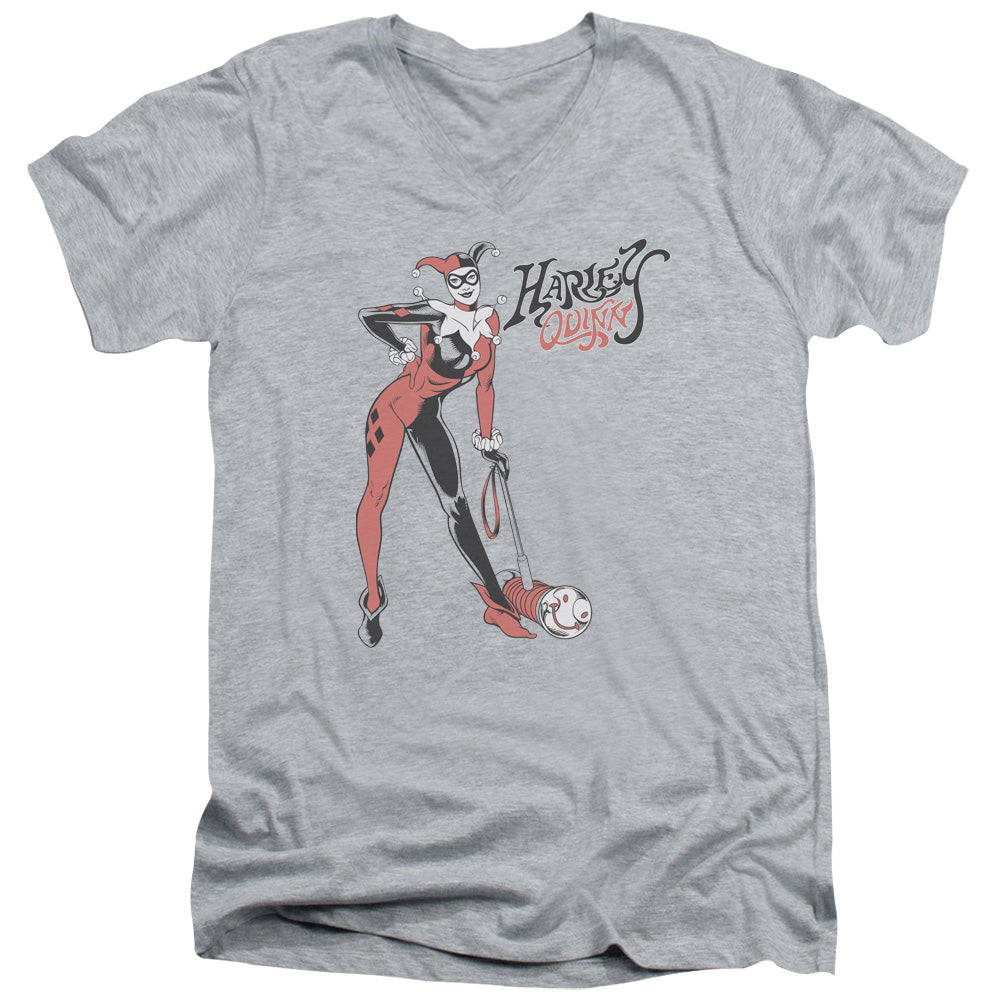 DC/HARLEY HAMMER - S/S ADULT V-NECK 30/1 - ATHLETIC HEATHER