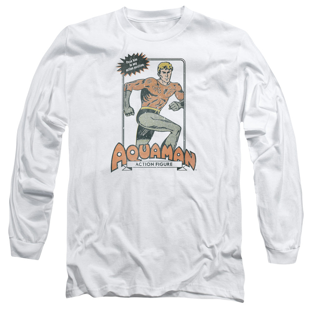 DC/AQUAMAN AM ACTION FIGURE -  L/S ADULT 18/1  - WHITE