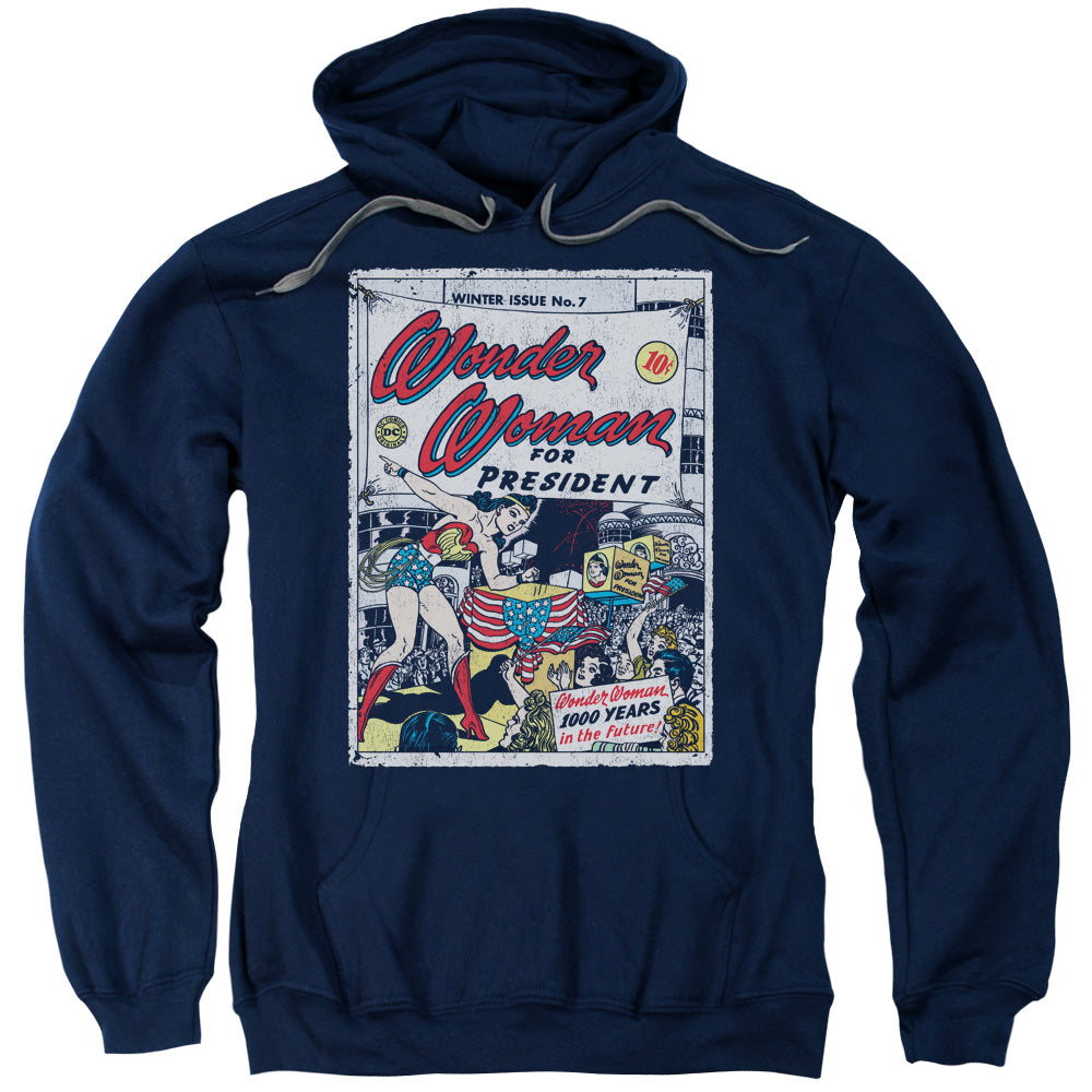 DC/WW FOR PRESIDENT - ADULT PULLOVER HOODIE - NAVY