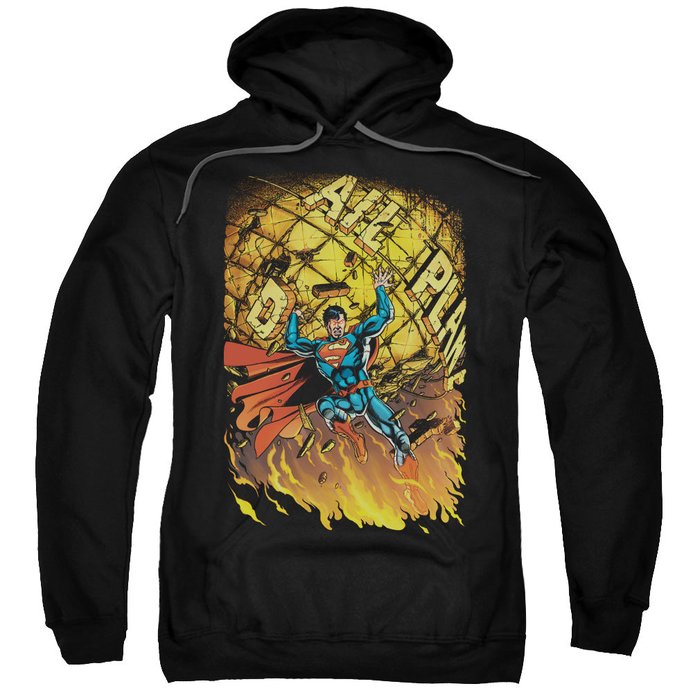 SUPERMAN/SUPERMAN #1 - ADULT PULLOVER HOODIE - BLACK