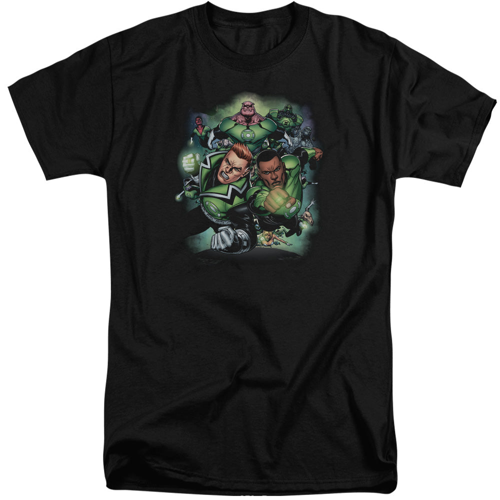 GREEN LANTERN/CORPS #1 - S/S ADULT TALL 18/1 - BLACK