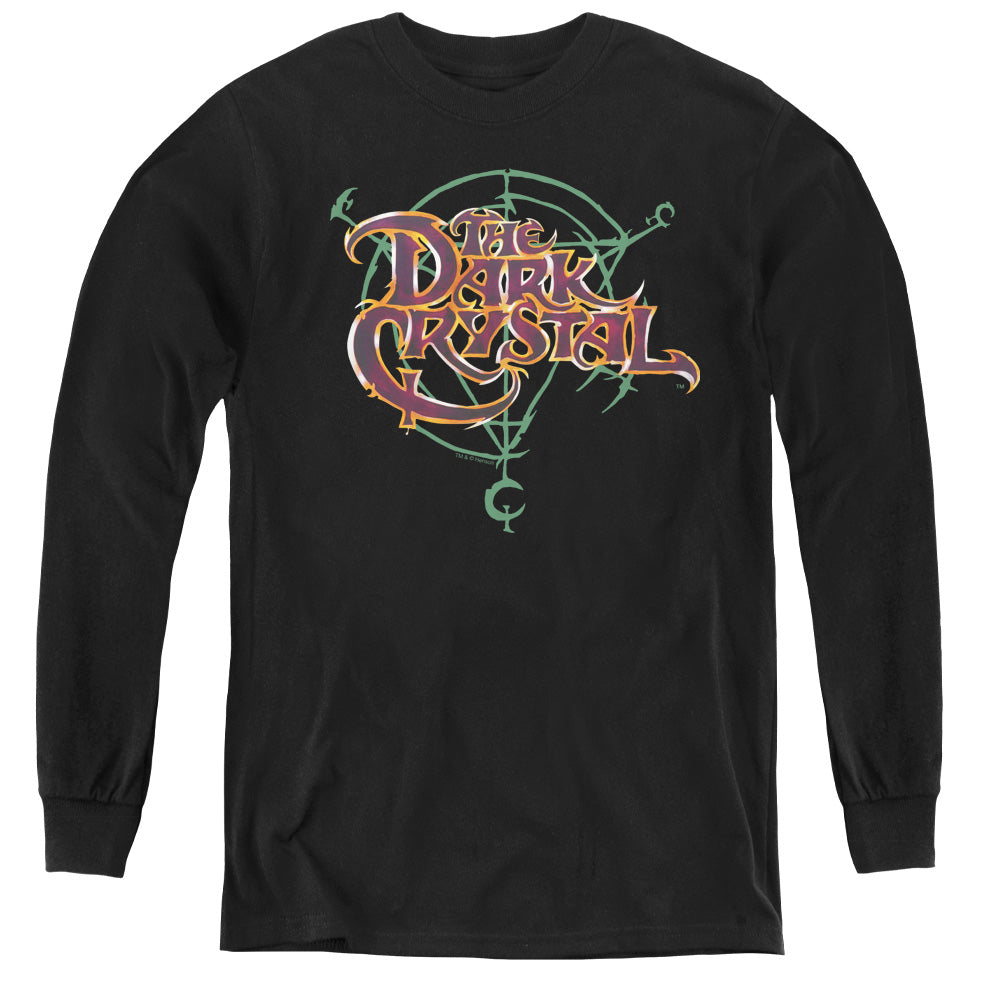 DARK CRYSTAL/SYMBOL LOGO - YOUTH LONG SLEEVE TEE - BLACK