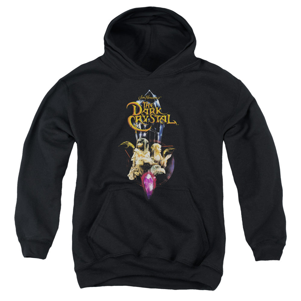 DARK CRYSTAL/CRYSTAL QUEST - YOUTH PULLOVER HOODIE - BLACK