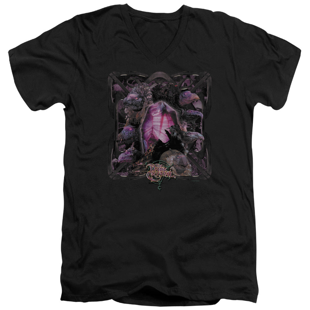 DARK CRYSTAL/LUST FOR POWER - S/S ADULT V-NECK 30/1 - BLACK