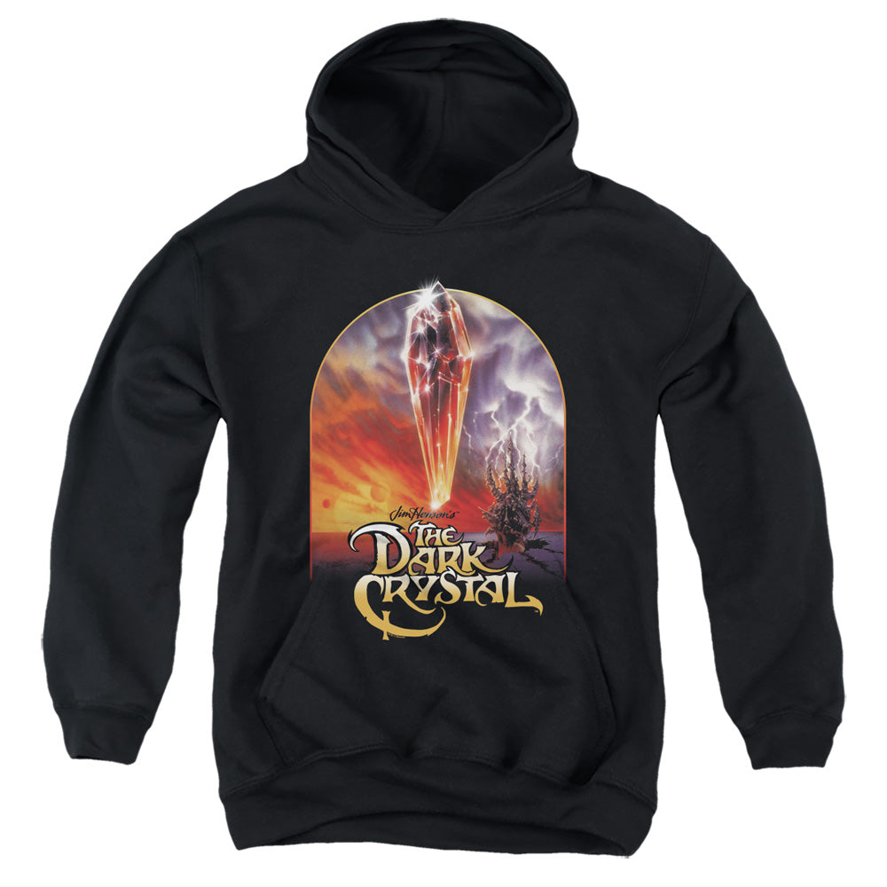 DARK CRYSTAL/CRYSTAL POSTER - YOUTH PULLOVER HOODIE - BLACK