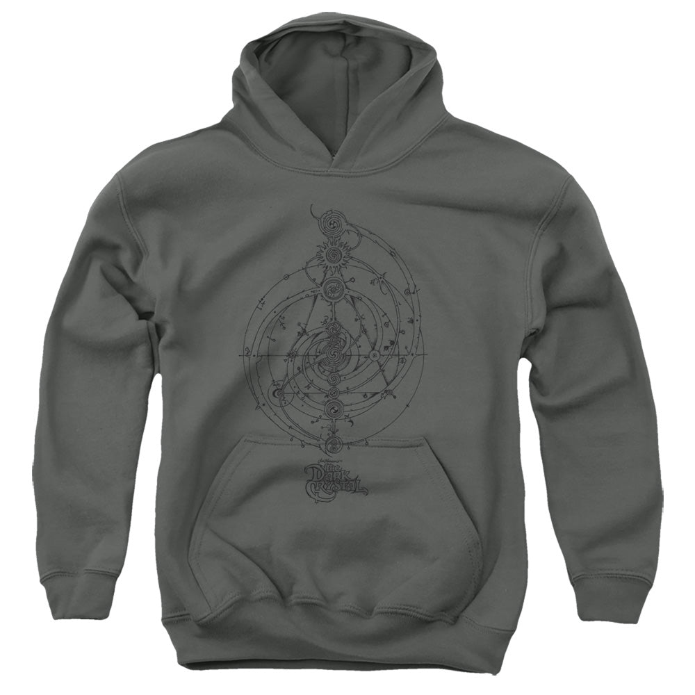 DARK CRYSTAL/DREAM SPIRAL - YOUTH PULLOVER HOODIE - CHARCOAL
