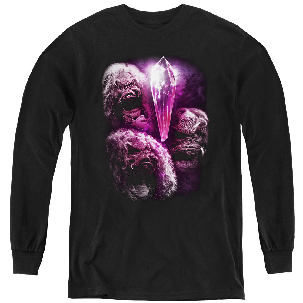 DARK CRYSTAL/HOWLING - YOUTH LONG SLEEVE TEE - BLACK