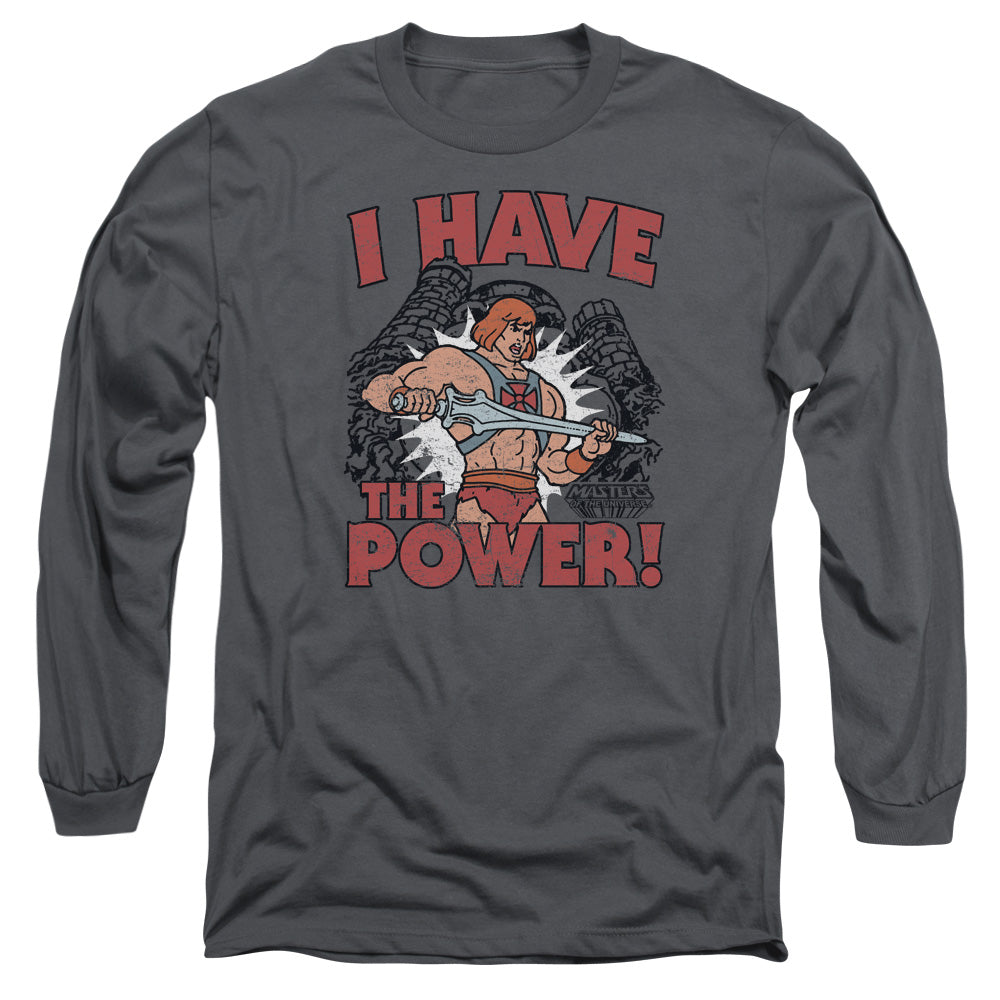 MASTERS OF THE UNIVERSE/I HAVE THE POWER -  L/S ADULT 18/1  - CHARCOAL