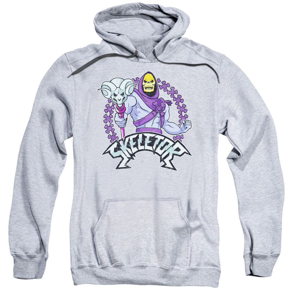 MASTERS OF THE UNIVERSE/SKELETOR - ADULT PULLOVER HOODIE - ATHLETIC HEATHER