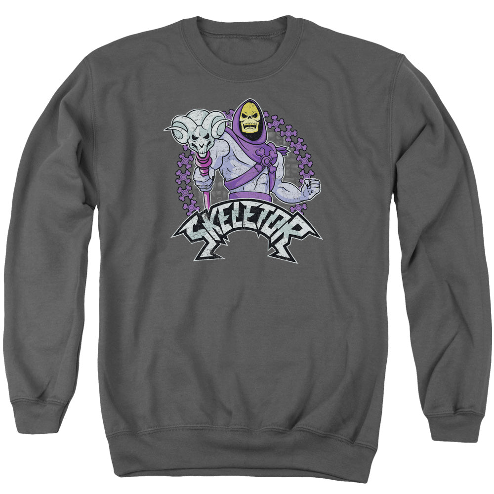 MASTERS OF THE UNIVERSE/SKELETOR - ADULT CREWNECK SWEATSHIRT - CHARCOAL