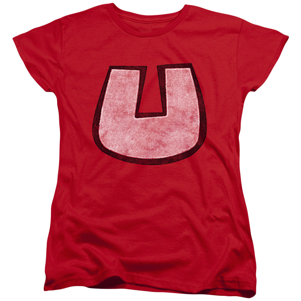 UNDERDOG/U CREST - S/S WOMENS TEE - RED