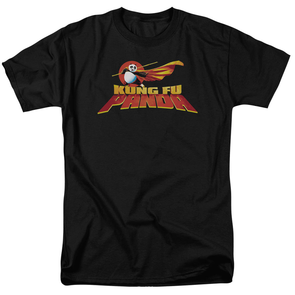 KUNG FU PANDA/LOGO - S/S ADULT 18/1 - BLACK