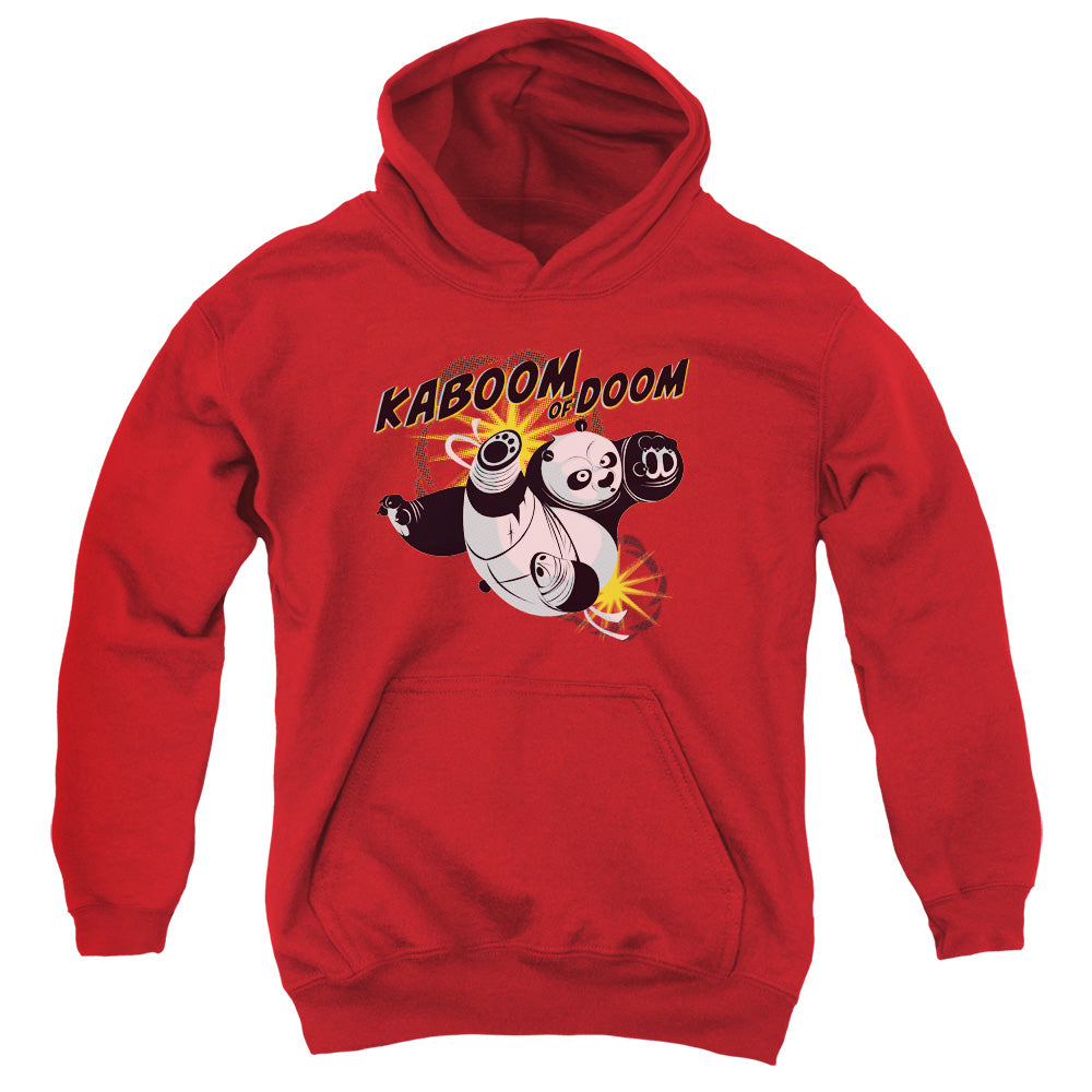 KUNG FU PANDA/KABOOM OF DOOM -  YOUTH PULLOVER HOODIE  - RED