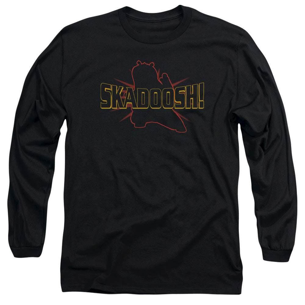 KUNG FU PANDA/SKADOOSH -  L/S ADULT 18/1  - BLACK