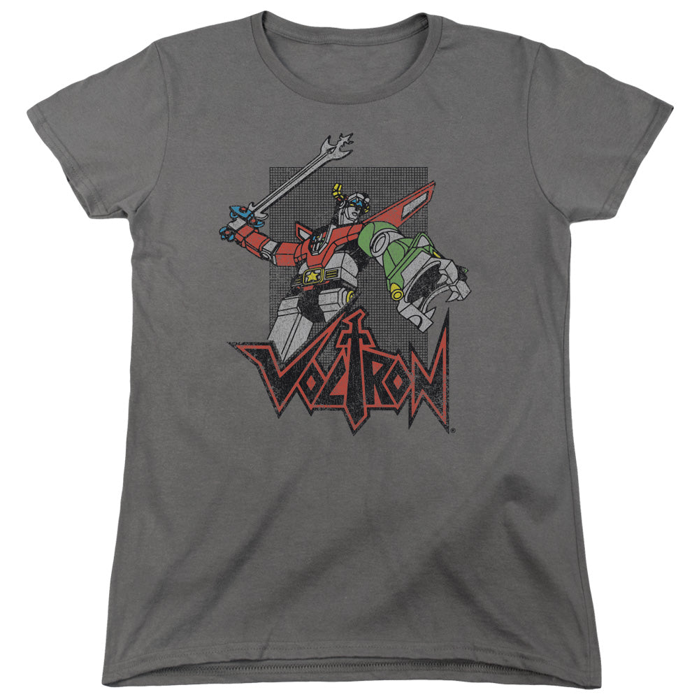 VOLTRON/ROAR - S/S WOMENS TEE - CHARCOAL